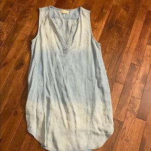 Anthropologie Light wash denim dress